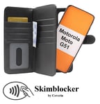 Skimblocker XL Magnet Fodral Motorola Moto G51 (Svart)