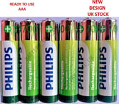 PHILIPS AAA RECHARGEABLE BATTERIES 700mAh NiMH HR03 1.2V Cordless Dect Phones