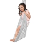 YANFEI Indoor Kids Therapy Swing Toy Set Nylon Snuggle Sensory Swing Snuggle Cuddle Hammock Seat For Children With Autism, ADHD, Aspergers (Color : SILVER GRAY, Size : 150X280CM/59X110IN)