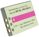 Kompatibelt med Yakumo Mega Image 37, 3.6V (3.7V), 1050 mAh