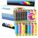 15 cartouches d'encre Jumao 18XL compatibles pour Epson Expression Home XP-202