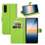 Sony Xperia 5 IV PU Wallet Case Green