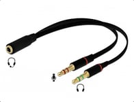 Delock iPhone/iPad headset til PC adapter kabel - 20 cm