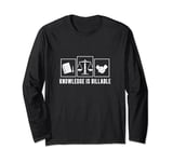 Funny Knowledge Is Billable A Professional Paralegal Officer Long Sleeve T-Shirt