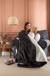 Cosy & Snug Sherpa Fleece Electric Blanket Heated Throw