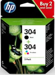 Genuine HP 304 Black/ Colour Ink Cartridges For DeskJet 2630 2620 Inkjet Printer