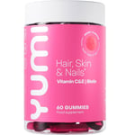 Hair Skin and Nails Vitamin Gummies Yumi 60 Gummies Supplement Vitamin C & E