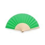 eBuyGB Folding Handheld Fan, Wooden Hand Fan, Wedding Party Accessory, Pocket Sized Fan for Wedding Gift, Party Favours, Summer Holidays, Mini Travel Fan Home Décor - Green (Pack of 20)