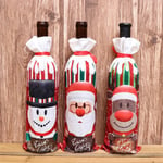 Christmas Snowman Wine Bottle Bag Dust Cover Xmas Festival Party Snowman1