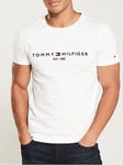 Tommy Hilfiger Core Tommy Logo T-Shirt - White, White, Size Xl, Men