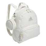 adidas Unisex's Must Have Mini Backpack, Small Size for Festivals and Travel Bag, Off White/Putty Grey, One
