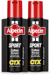 Alpecin CTX Sport Caffeine Shampoo 2 X 250 Ml - for Sports Strain, Charges Energ