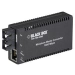 Black box BLACK BOX MULTIPOWER MINIATURE GIGABIT ETHERNET (1000-MBPS) MEDIA CONVERTER - 1000-MBPS COPPER TO MULTIMODE FIBER, 850NM, 0.3KM, SC (LGC010A-R2)