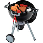 Klein Theo 9401 Weber Premium Kettle Barbecue with Light & Sound I Incl. accessories I Magnetic lighter to activate the charcoal I For children aged 3 years and up
