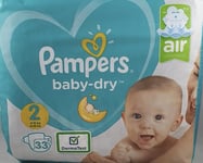 Pampers Baby Dry Pants Air 33 Nappies Size 2 