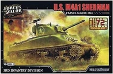 Forces Of Valor 1:72 US M4A1 Sherman France 1944 - modèle réduit, modèle réduit, modèle de Diorama, modèle Militaire, Plastique en kit