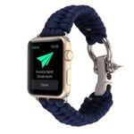 Apple Watch Series 4 40mm braided rope watch strap - Dark Blue
