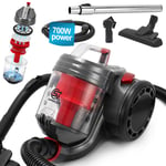 Bagless Cylinder Vacuum Cleaner Hoover Compact Lightweight Powerful Cyclonic Vac