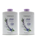 Yardley Womens English Lavender Perfumed Talc 200g x 2 - One Size