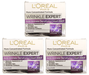 3 X L'Oreal Paris Wrinkle Expert 55+ Calcium Anti-Wrinkle  Day Cream 50ml (New)