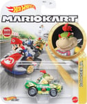 Hot Wheels Mario Kart - Voiture métal 1:64 - Figures Bowser Jr Flame Flyer