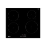 NEFF N30 T36FBE1L0G Induction Hob, Plug and Play Hob (no electrician needed), PowerBoost, Touch Control, Black, 60cm Wide, 4 burner zones