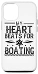 iPhone 12/12 Pro My Heart Beats For Boating - Funny Boating Lover Case