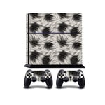 Black And White Fur Print PS4 PlayStation 4 Vinyl Wrap/Skin/Cover for Sony PlayStation 4 Console and PS4 Controllers