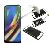 Full Frame Glas skydd Motorola Moto G9 Plus (Svart)