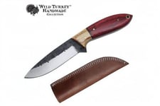 Wild Turkey - Håndlaget Kniv med Slire - Karbonstål