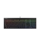 CHERRY MX 2.0S, Mechanical Gaming Keyboard with RGB Illumination, US-International Layout (QWERTY), Designed in Germany, Original MX BROWN Switches, Wired, Black