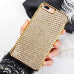 Rhinestone Case for iPhone 12 Pro 11 XS Max XR X Cover Fashion Glitter Soft Cases,For iPhone XS|Gold