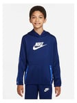 Boys, Nike NSW Unisex Tracksuit Set - Blue/White, Blue/White, Size Xs