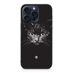 iPhone 15 Pro Max Skal - Svart/vit katt