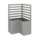 Biohort Spaljé till Planteringsbädd L-Form 2 delar (2 del) til L-form storlek L100 metallic kvarts-grå B180945