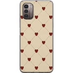 Nokia G21 Genomskinligt Skal Heart Grid
