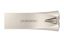 Samsung BAR Plus 256 GB Type-A 300 MB/s USB 3.1 Flash Drive Champagne Silver (MUF-256BE3)