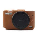 Canon EOS M10 kamerahus skydd silikon böjbart mjuk - Brun