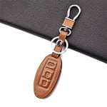 XQRYUB 3 Buttons Car Key Case Shell protective covers Leather,Fit For Nissan Pathfinder Versa Qashqai Tidda Murano Rogue X-Trail