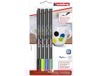 Edding Porslinspenna E-4200 Edding, 1-4 Mm, Blister, 4 St, Blandade Färger