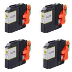 4 NON OEM Yellow LC223Y ink for Brother DCP-J4120DW DCP-J562DW MFC-J5320DW