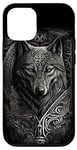 iPhone 15 Stylish Viking Wolf Design Wild Animal Viking Wolf Case