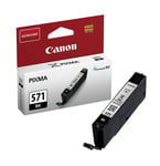 Original Canon 571BK, Black Ink jet Printer Cartridge, CLI-571BK, 0385C001