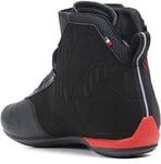 TCX R04D Waterproof Chaussures de Moto Imperméables pour Hommes, Certifiées avec Membrane T-Dry, Lacets et Fermeture Velcro, Tige en Maille avec revêtement Hot Melt, Noir/Rouge, 36 EU