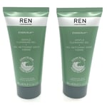 2 x REN Evercalm Gentle Cleansing Gel 50ml (100ml)- New & Foil Sealed - Free P&P