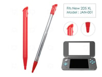 2 x Red Stylus 1 Extendable for New Nintendo 2DS XL/LL Plastic Replacement Pen