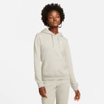 Nike Luvtröja NSW Club Fleece - Grå/Vit Dam adult DQ5793-063