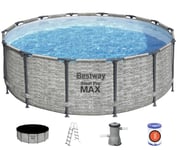 Bestway Steel Pro Max Frame Pool 427 x 122 cm - Prismatic Stone Ny modell!
