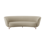 Massproductions Dandy 3-sits soffa Walnut-Ecriture 240