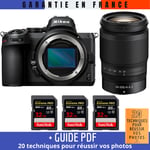 Nikon Z5 + Z 24-200mm f/4-6.3 VR + 3 SanDisk 32GB Extreme PRO UHS-II SDXC 300 MB/s + Guide PDF ""20 TECHNIQUES POUR RÉUSSIR VOS PHOTOS